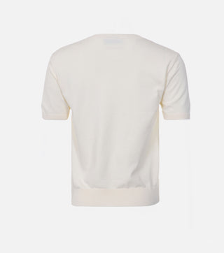 Back of women blouse with anagram cream - Caliente Fashion
