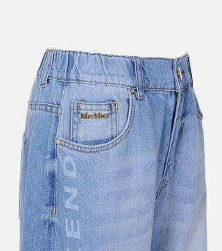Close-up of Wide jeans with logo - CALIENTE