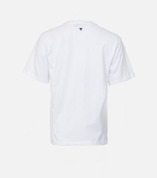 Back of white cotton t-shirt  – Caliente Fashion