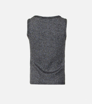 The back from Silver ribbed top - CALIENTE