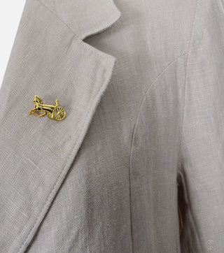 Women's Linen Blazer with Short Sleeves