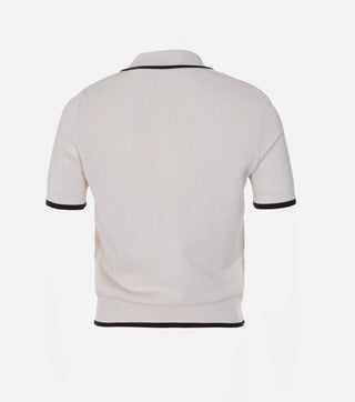 Back of polo shirt from Cream set with pleated skirt - Caliente