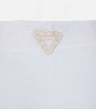 High Waist Trousers with Decorative Ties