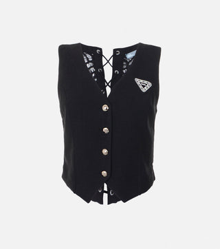 Corset with Lace Back and Ties