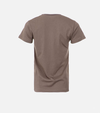 Back of Brown embroidered t-shirt - Caliente