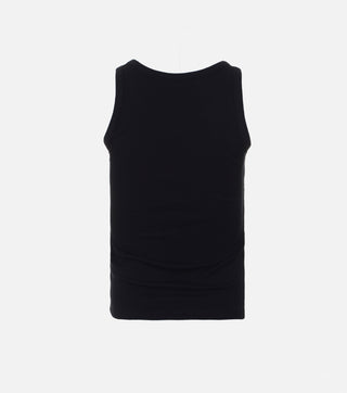 Back of Black ribbed top with crystals - CALIENTE