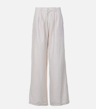 Trousers from beige cotton set - CALIENTE