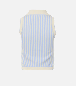 The back from Striped women polo top - CALIENTE