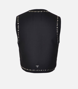 Vest with Metal Eyelets