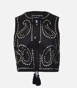 Vest with Metal Eyelets