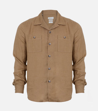 Men's Linen Shirt with Pockets