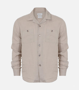 Men's Linen Shirt with Pockets