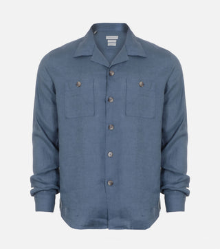 Men's Linen Shirt with Pockets