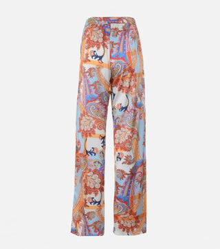 Women's Paisley Print Trousers
