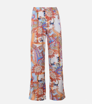 Women's Paisley Print Trousers