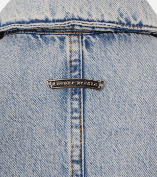Short Denim Sleeveless Jacket