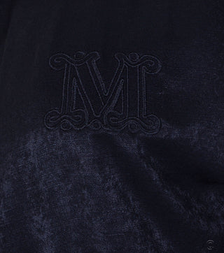 Embroidery Detail of Black Satin Set - Caliente