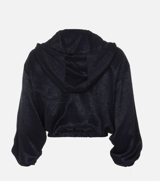 Back of sweatshirt from Black Satin Set - Caliente