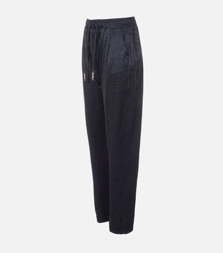 Side trousers of Black Satin Set - Caliente