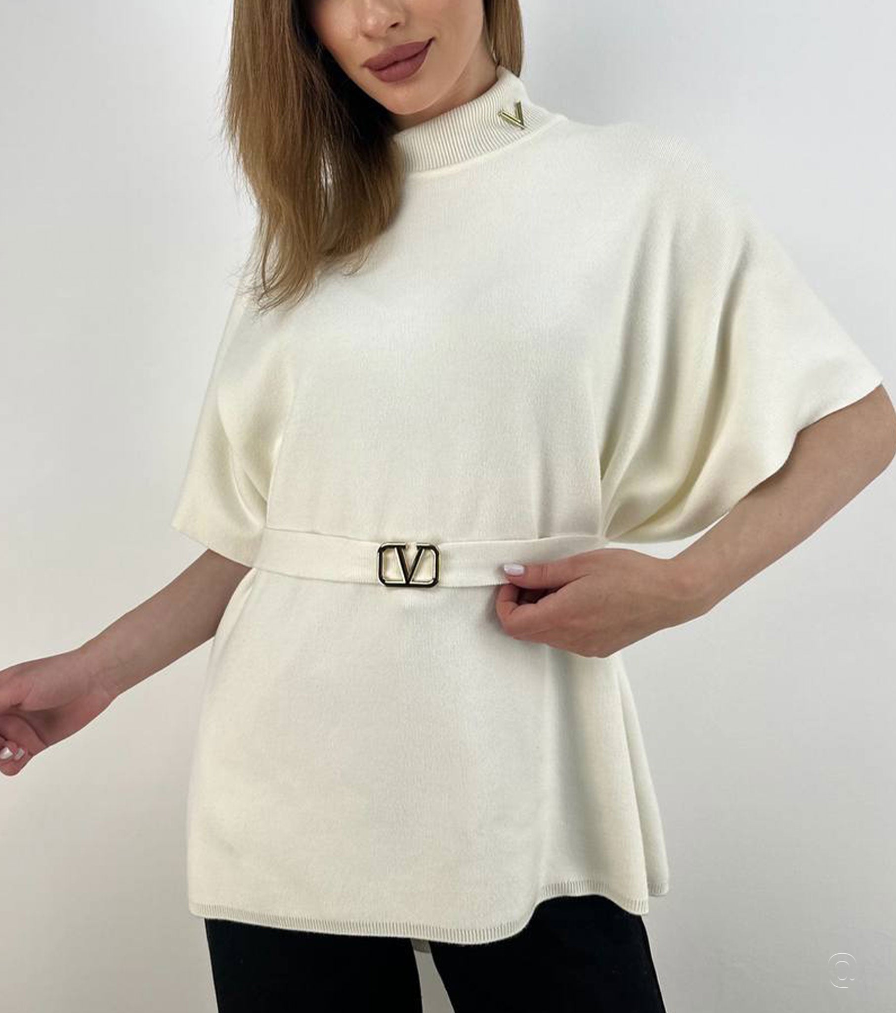 Cashmere poncho