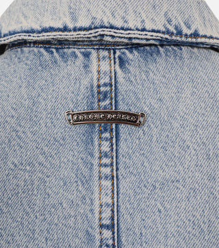 Short Denim Sleeveless Jacket