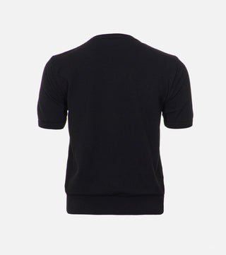 Back of Black blouse with decorated collar - CLAIENTE