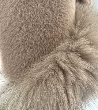 Fox Fur-trimmed Cashmere Coat