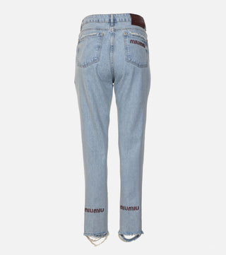 High-waist jeans