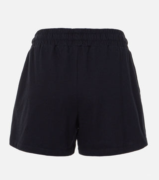 The back of Black cotton shorts with logo - CALIENTE