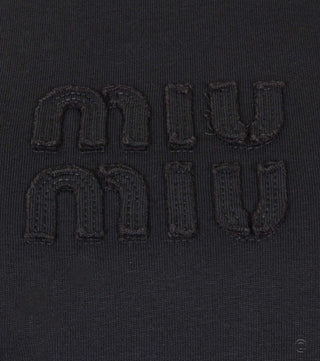 Detail of Anthracite cotton t-shirt - CALIENTE