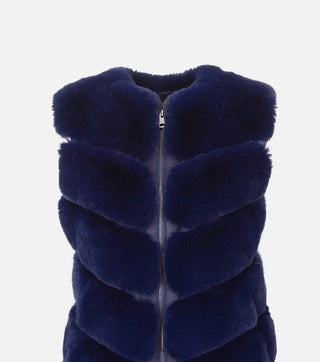 Faux fur vest