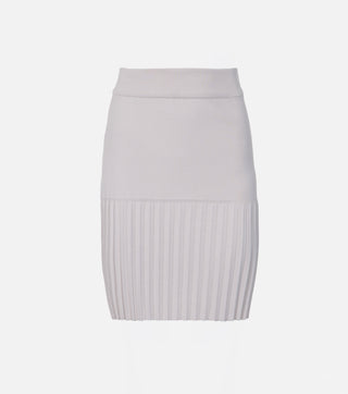 Skirt of Beige knitted set - Caliente 